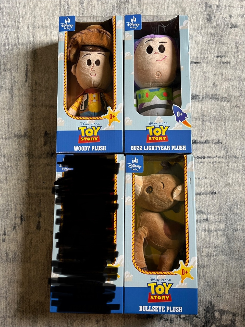 Aldi Baby Toy Story Plush Set - Woody, Buzz Lightyear, Bullseye